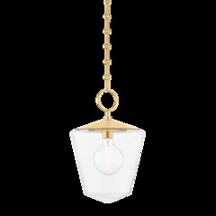 Greene Pendant, Aged Brass