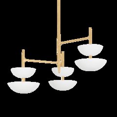 Evander Chandelier, Vintage Gold Leaf