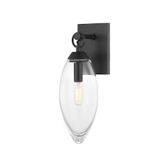 Nantucket Wall Sconce, Black Brass