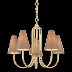 Jessel Chandelier, Aged Brass