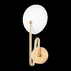 Hattie Wall Sconce, Aged Brass