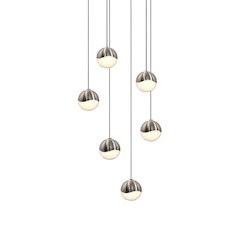 Grapes Pendant, Satin Nickel