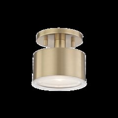Nora Semi Flush, Aged Brass