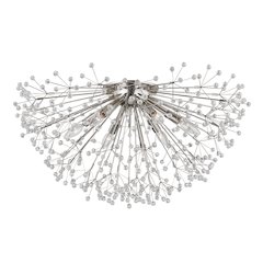 Dunkirk Semi Flush, Polished Nickel
