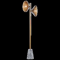 Bash Floor Lamp In Patina Brass Color