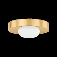 Pepa Flush Mount, Aged Brass