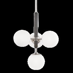 Brielle Chandelier, Polished Nickel
