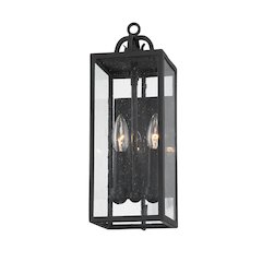 Caiden Exterior Wall Sconce, Forged Iron