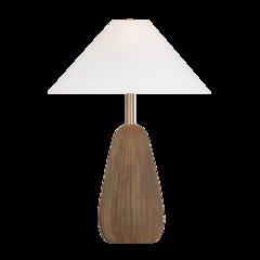 Heartwood Table Lamp, Patina Brass