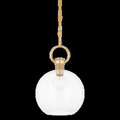 Catrine Pendant, Aged Brass