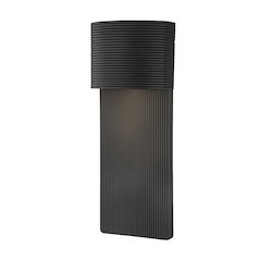 Tempe Exterior Wall Sconce, Soft Black
