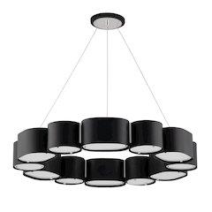Opal Chandelier, Soft Black