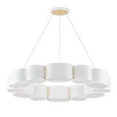 Opal Chandelier, Soft White