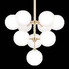 Ashleigh Chandelier, Aged Brass