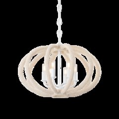 Lewiston Chandelier, White Plaster