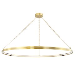 Rosendale Chandelier, Aged Brass