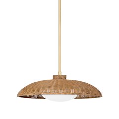 Delano Pendant, Vintage Gold Leaf
