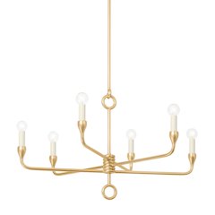 Orson Chandelier, Vintage Gold Leaf
