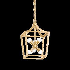 Kendall Lantern, Vintage Gold Leaf