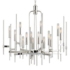Bari Chandelier, Polished Nickel