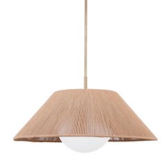 Lisbon Pendant, Patina Brass