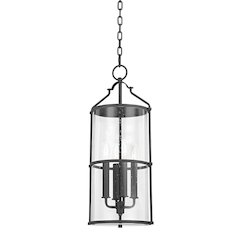 Burbank Exterior Pendant, Texture Black
