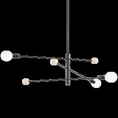 Slater Chandelier, Soft Black