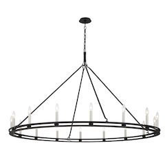Sutton Chandelier, Texture Black