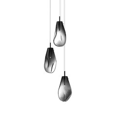 Liquid Pendant, Satin Black