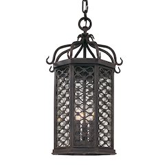 Los Olivos Exterior Lantern, Textured Iron