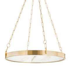 Kirby Chandelier, Aged Brass