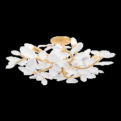 Marabec Semi Flush, Vintage Gold Leaf