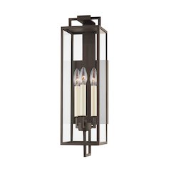 Beckham Exterior Wall Sconce, Textured Bronze