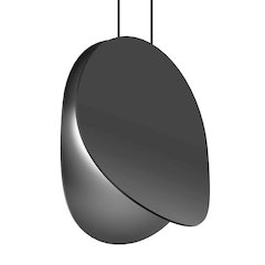 Malibu Discs Pendant, Satin Black