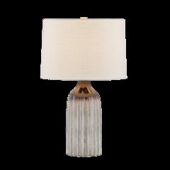 Raisa Table Lamp, Aged Brass