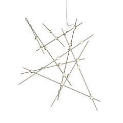 Constellation Chandelier, Satin Nickel