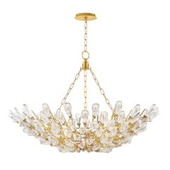 Tulip Chandelier, Gold Leaf