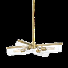 Ariel Chandelier, Aged Brass