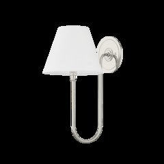 Hawthorne Wall Sconce, Polished Nickel