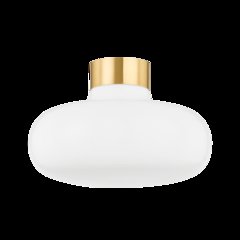 Eliana Flush Mount, Aged Brass