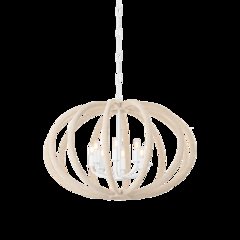Lewiston Chandelier, White Plaster