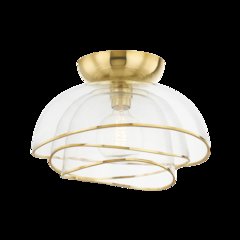 Esme Flush Mount, Vintage Polished Brass