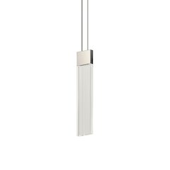 V Panels Pendant, Polished Chrome