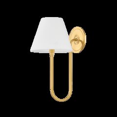 Hawthorne Wall Sconce, Aged Brass