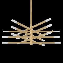 Strasbourg Chandelier, Vintage Brass