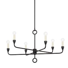 Orson Chandelier, Black Iron