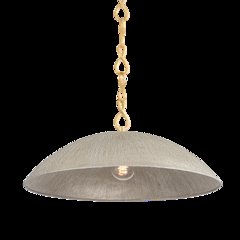 Eve Pendant, Vintage Gold Leaf