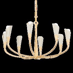 Montrose Chandelier, Vintage Gold Leaf