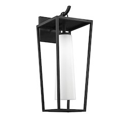 Mission Beach Exterior Wall Sconce, Texture Black