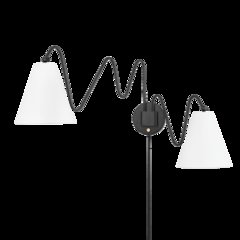 Onda Plug-In Sconce, Soft Black